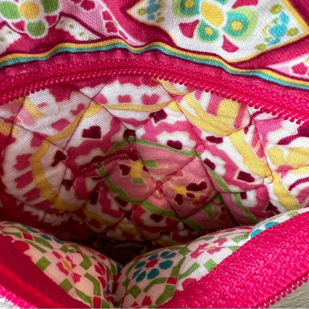 VERA BRADLEY Capri Melon 2007 Zipper Hipster Crossbody 2012 Pink Green Y2K USA - Picture 5 of 15
